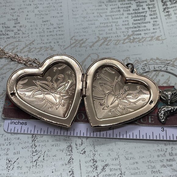 Beach Sailor Lighthouse Mom Wife Christmas Rose Gold Heart Locket Anniversary - Picture 11 of 13